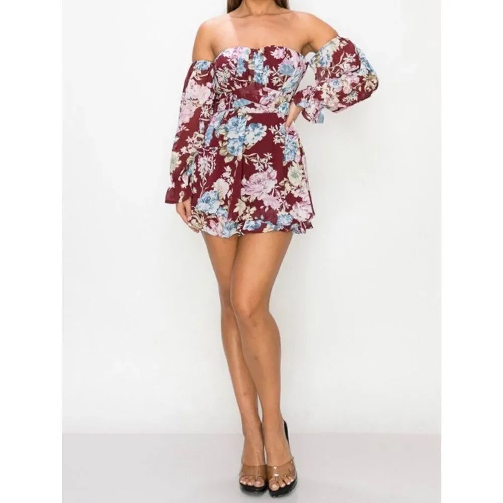 Floral Romper - Picture 2 of 12